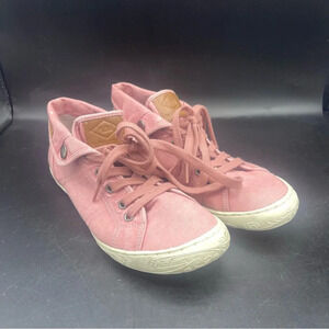 PLDM by‎ Palladium Gaetane Twill Rose Suede Sneaker Size 39/8.5